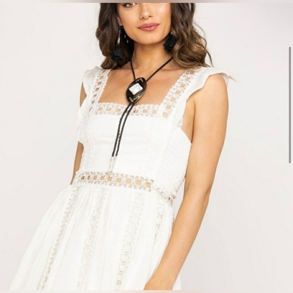 Free People White Verona Mini Dress - Picture 6 of 14